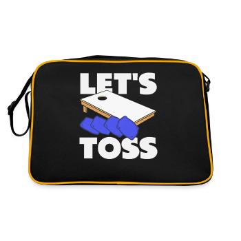 Cornhole Lover Jetons - Sac Retro - noir/or - Dos