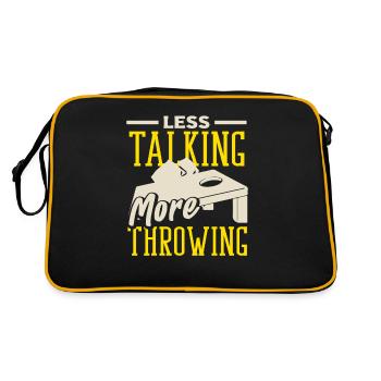 Cornhole Lovers Moins parler Plus Lancer - Sac Retro - noir/or - Dos