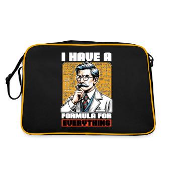 STEM Teacher I Have A Formula For Data Analysis - Retro Bag - black/gold - Back
