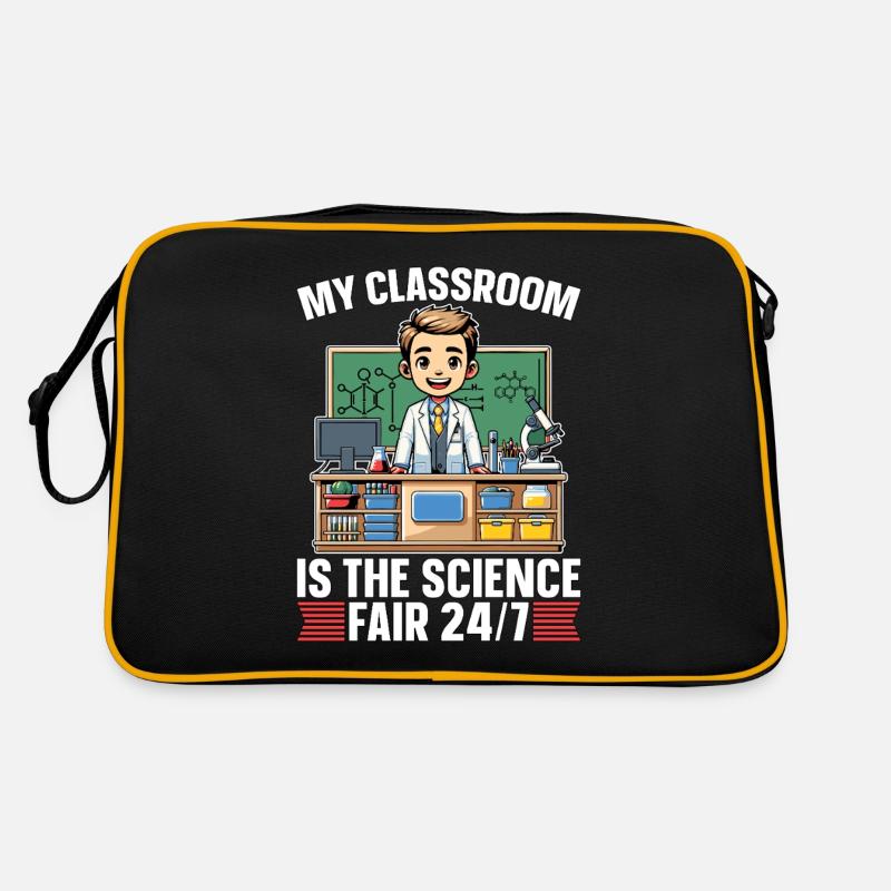 STEM Teacher My Classroom Is The Science Educator Retro Tasche