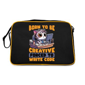 Coder Born To Be Creative Web Developer Coders - Retro Bag - black/gold - Back