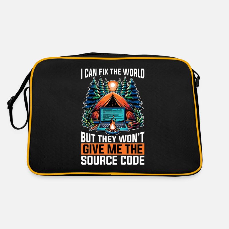 Coder I Can Fix The World Web Developer Coders Retro Tasche
