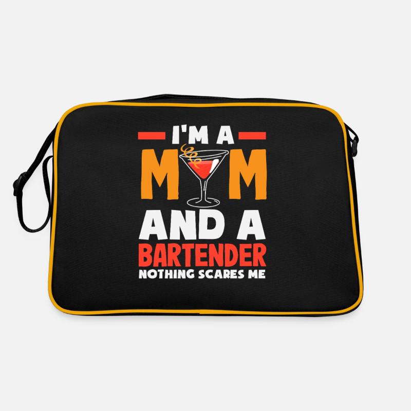 Je suis une maman et une barmaid Sac Retro