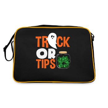 Barman Truc ou astuces Design d’Halloween - Sac Retro - noir/or - Dos