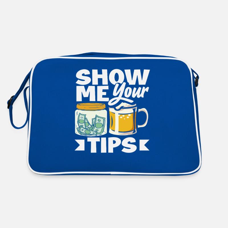 Show me your tips Bartender Humor Retro Bag