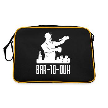 Barman Bar-10-Duh Créations Magistrales - Sac Retro - noir/or - Dos