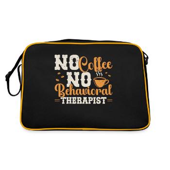 Behavioral Therapy No Coffee Psychologist Coffee - Retro Bag - black/gold - Back
