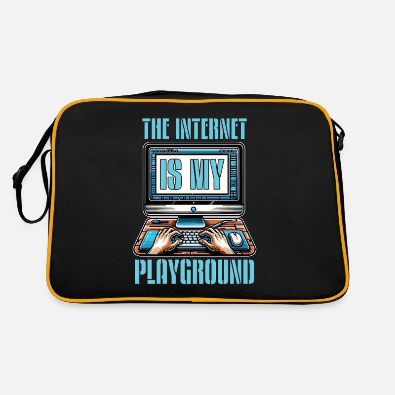 Coder The Internet Is My Playground Web Developer Retro Tasche