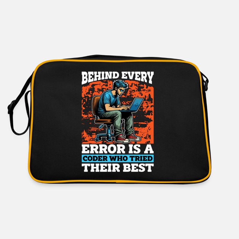 Coder Behind Every Error Is A Coder Web Developer Retro Tasche