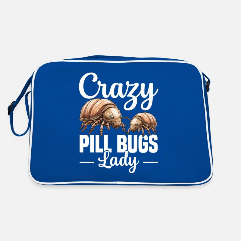 Crazy Pill Bugs Lady Retro Tasche
