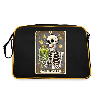 Tarotkarte - Retro Tasche - Schwarz/Gold - Hinten