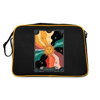 Tarotkarte - Retro Tasche - Schwarz/Gold - Hinten