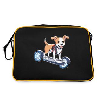 The dog's life is better when they - Retro Bag - black/gold - Back