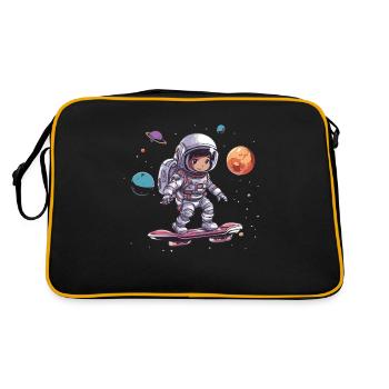 The astronaut's life is better when they - Retro Bag - black/gold - Back