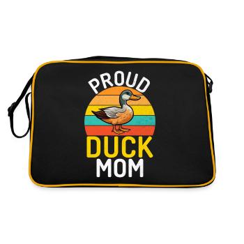 Cadeaux de canard pour les amateurs de canard - Sac Retro - noir/or - Dos