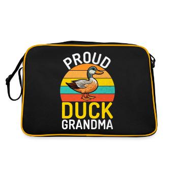 Cadeaux de canard pour les amateurs de canard - Sac Retro - noir/or - Dos