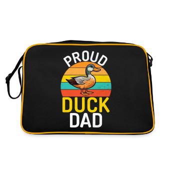 Cadeaux de canard pour les amateurs de canard - Sac Retro - noir/or - Dos