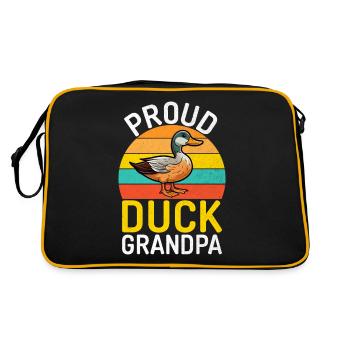 Cadeaux de canard pour les amateurs de canard - Sac Retro - noir/or - Dos