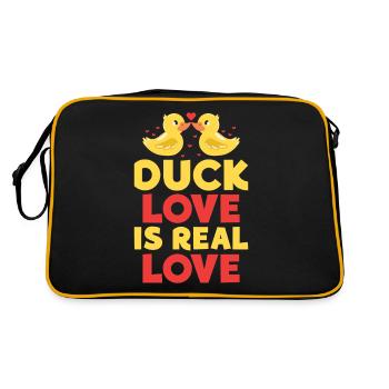 Cadeaux de canard pour les amateurs de canard - Sac Retro - noir/or - Dos