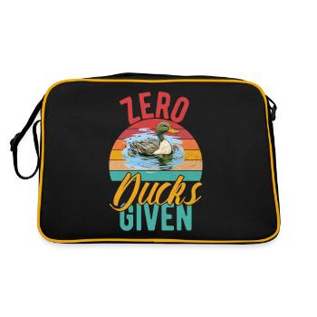 Cadeaux de canard pour les amateurs de canard - Sac Retro - noir/or - Dos