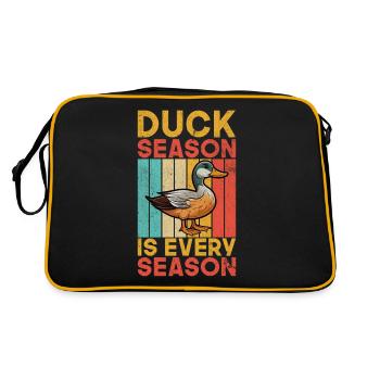 Cadeaux de canard pour les amateurs de canard - Sac Retro - noir/or - Dos