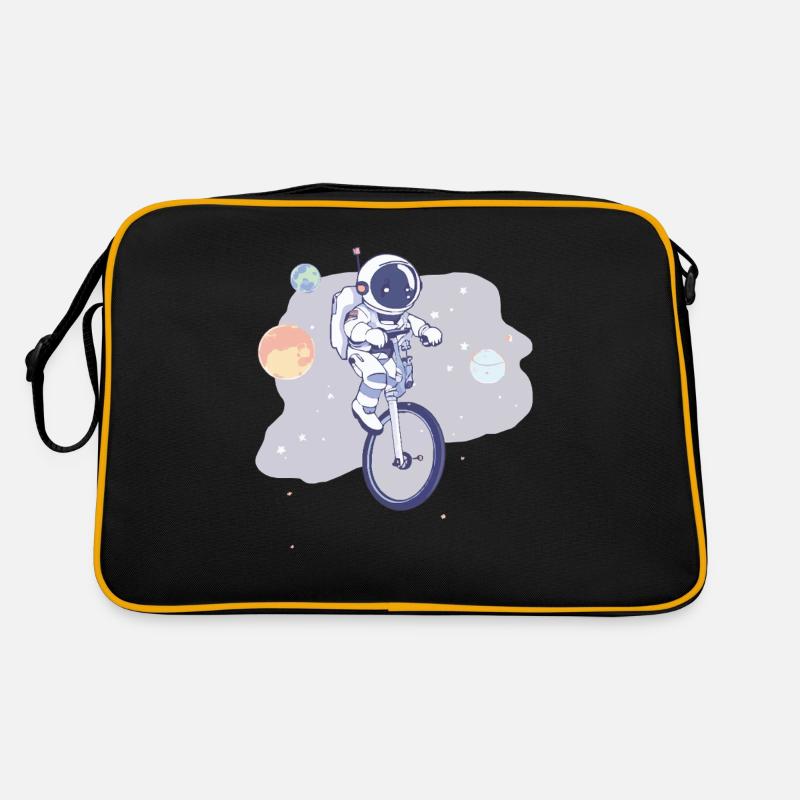 Dieser Typ Liebt Unicycles, Astronaut Retro Tasche