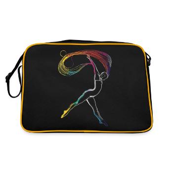 Aerialist Aerial Silk Circus Air Silk - Retro Bag - black/gold - Back