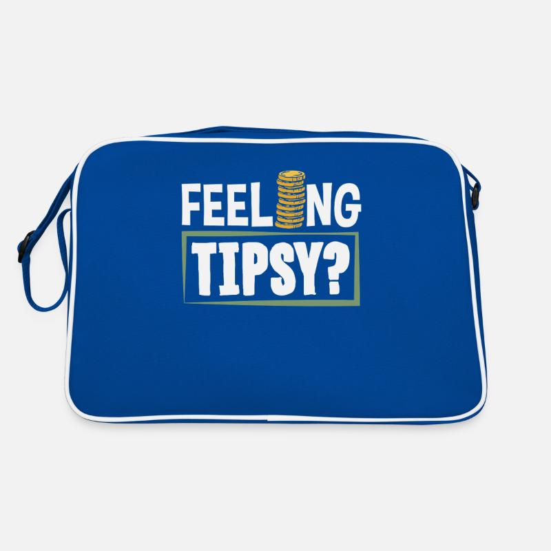 Feeling Tipsy? Lustiger Barkeeper Spruch Retro Tasche