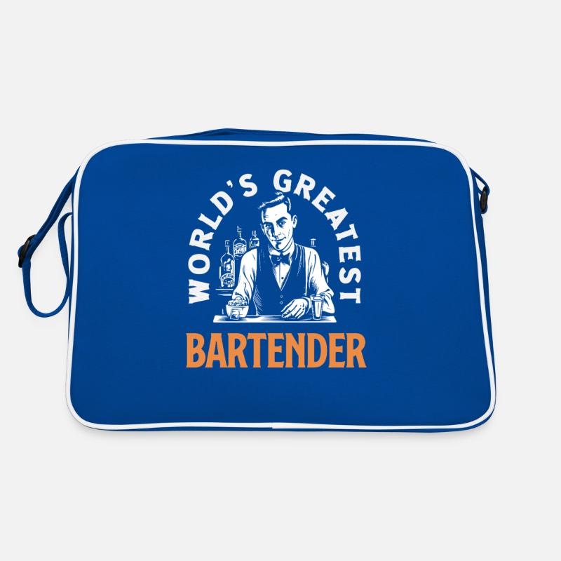 World's Best Bartender Artwork Retro Bag