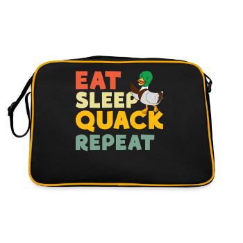 Cadeaux de canard pour les amateurs de canard - Sac Retro - noir/or - Dos