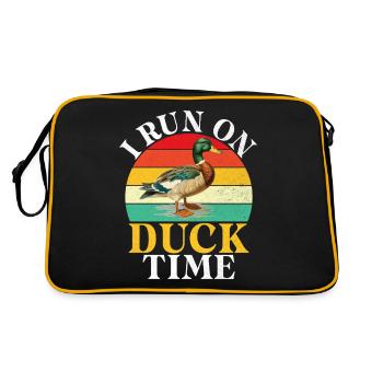 Cadeaux de canard pour les amateurs de canard - Sac Retro - noir/or - Dos