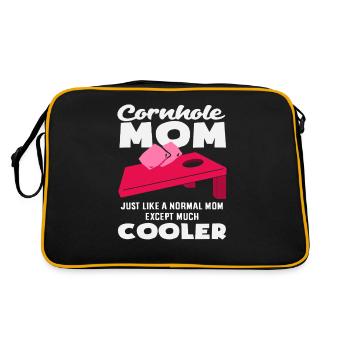 Cornhole Lover Maman juste plus fraîche - Sac Retro - noir/or - Dos