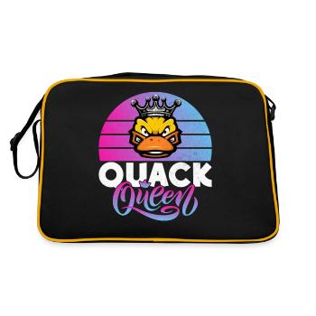 Cadeaux de canard pour les amateurs de canard - Sac Retro - noir/or - Dos
