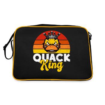 Cadeaux de canard pour les amateurs de canard - Sac Retro - noir/or - Dos