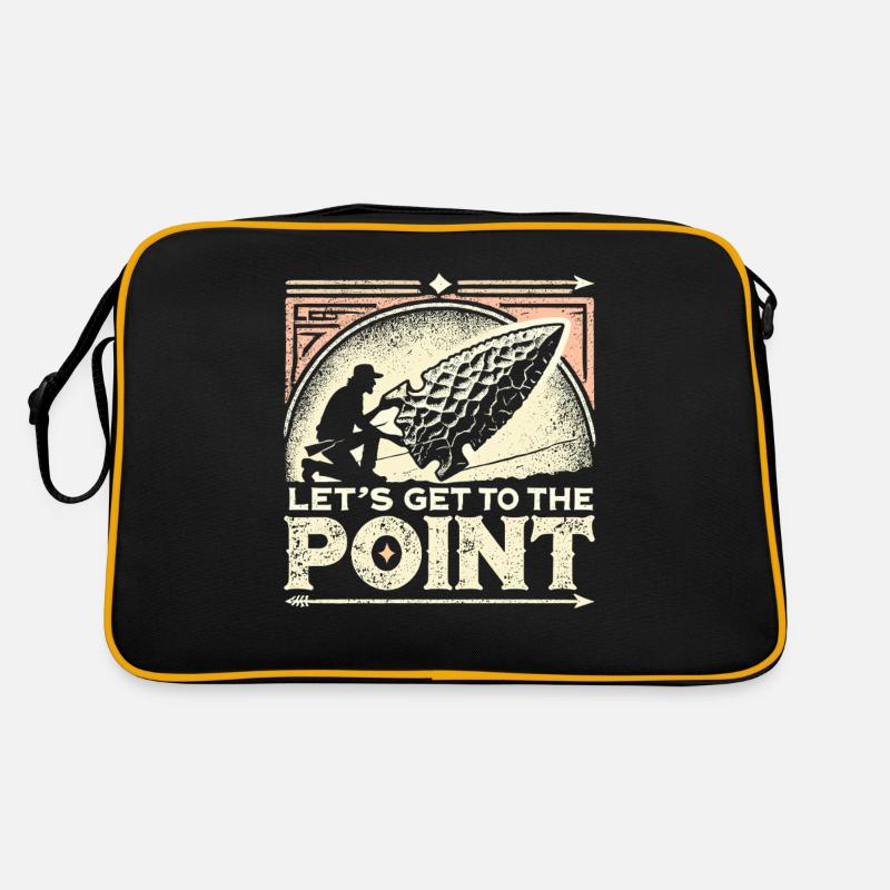 Kommen wir auf den Punkt Retro Tasche