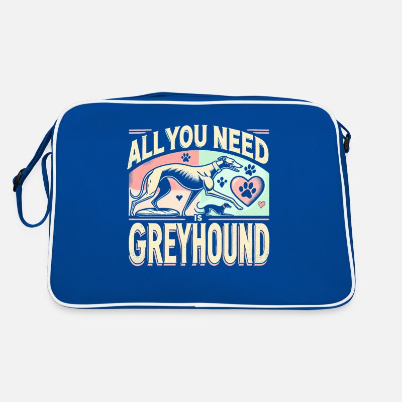 Alles was Sie brauchen ist ein Windhund Retro Tasche