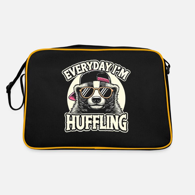Everyday I'm Huffling Retro Tasche