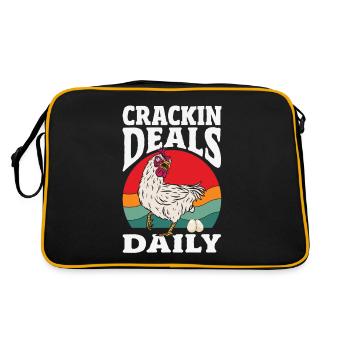 Support local egg traders - Retro Bag - black/gold - Back