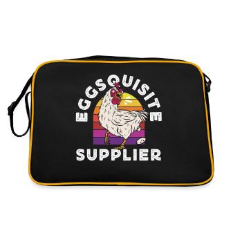 Support local egg traders - Retro Bag - black/gold - Back