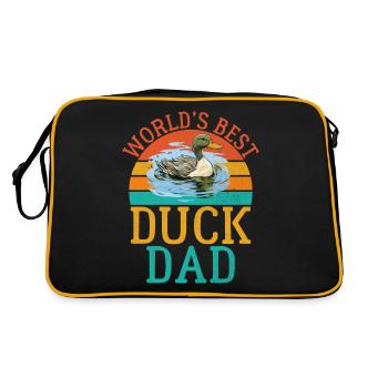 Cadeaux de canard pour les amateurs de canard - Sac Retro - noir/or - Dos