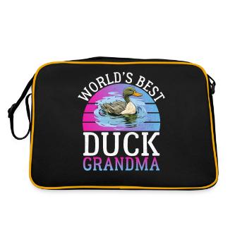 Cadeaux de canard pour les amateurs de canard - Sac Retro - noir/or - Dos