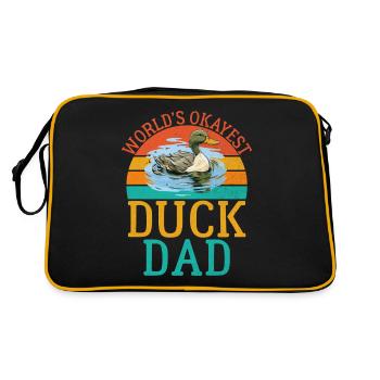 Cadeaux de canard pour les amateurs de canard - Sac Retro - noir/or - Dos