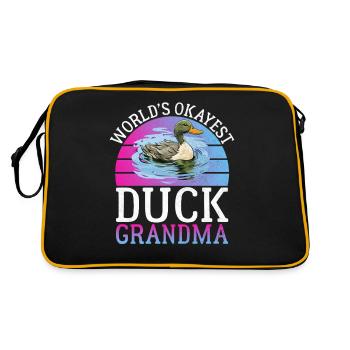 Cadeaux de canard pour les amateurs de canard - Sac Retro - noir/or - Dos