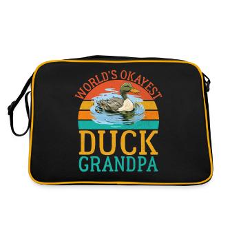 Cadeaux de canard pour les amateurs de canard - Sac Retro - noir/or - Dos