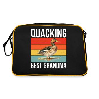 Cadeaux de canard pour les amateurs de canard - Sac Retro - noir/or - Dos