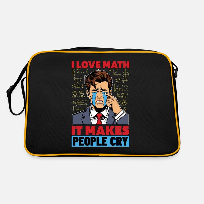 Mathematician I Love Math It Makes Statistician Retro Tasche