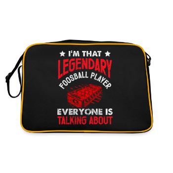 Joueurs de baby-foot et joueurs de baby-foot - Sac Retro - noir/or - Dos