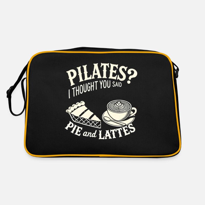 Pilates Ich dachte, Sie sagten Kuchen und Retro Tasche