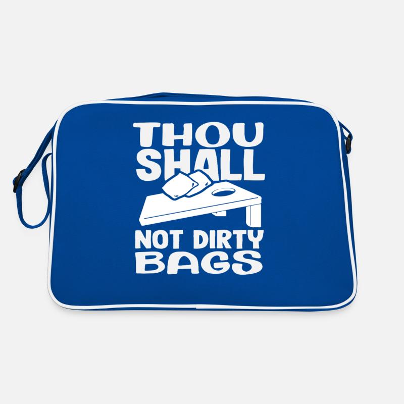 Cornhole Lover: Thou Shall Not Dirty Bags Retro Bag