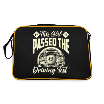 Instructeur de conduite en auto-école - Sac Retro - noir/or - Dos